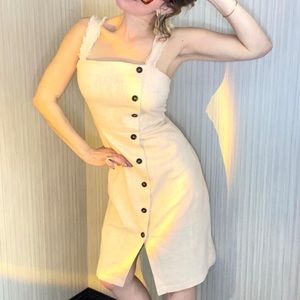 Light Dusty Pink Linen dress by Bohme size S